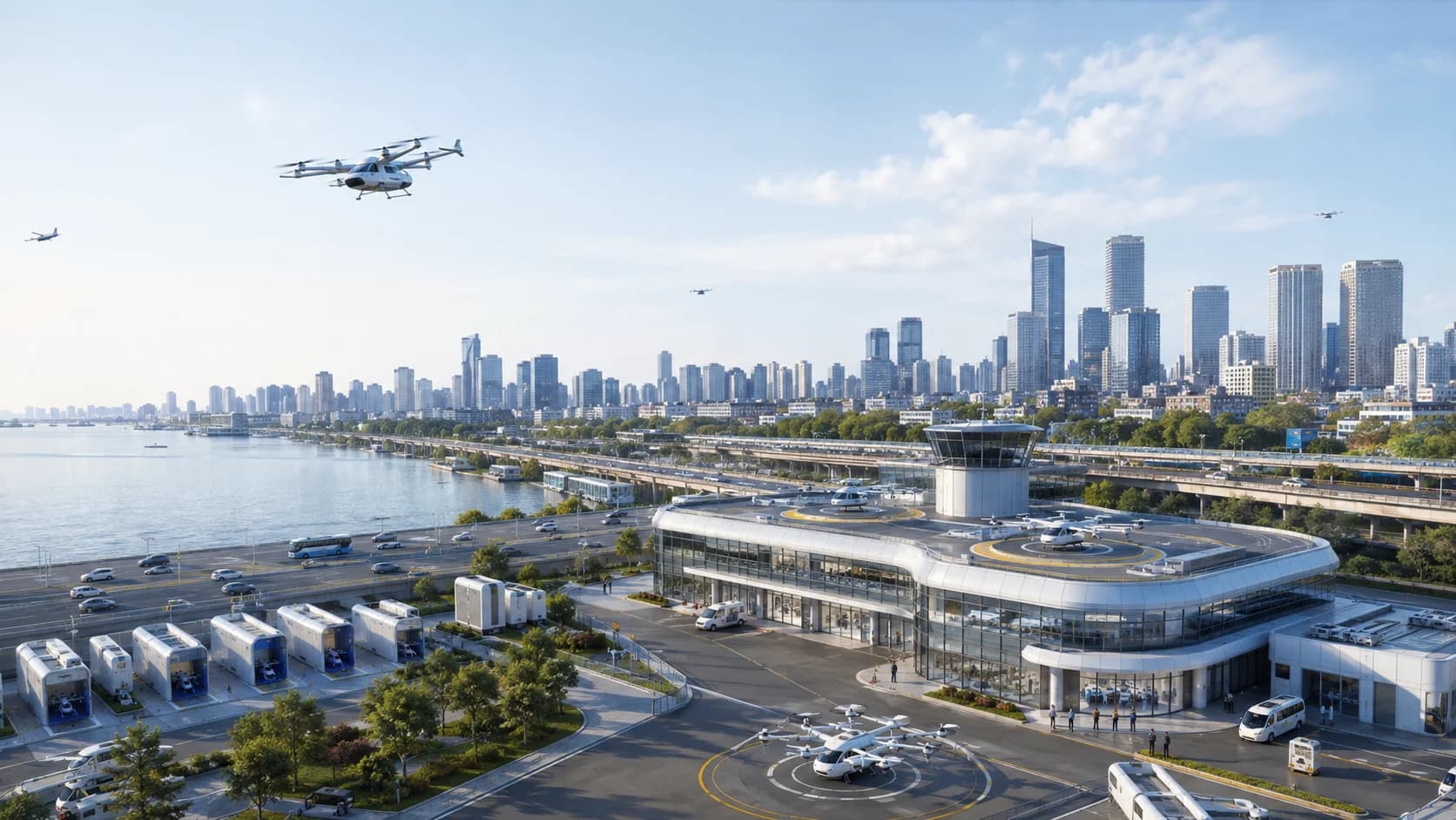 民用低空城市运营枢纽概念场景