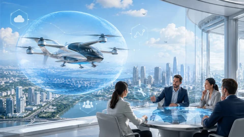 低空保险合作信息服务主题概念场景